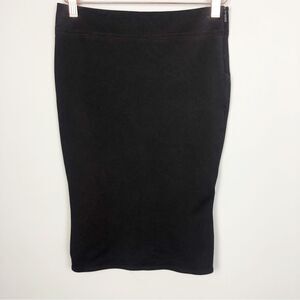 GUCCI | Dark Brown Pencil Skirt Banded Back Hem Women’s Size Small